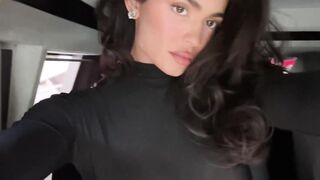 Kylie Jenner_Tits Black Sheer Top